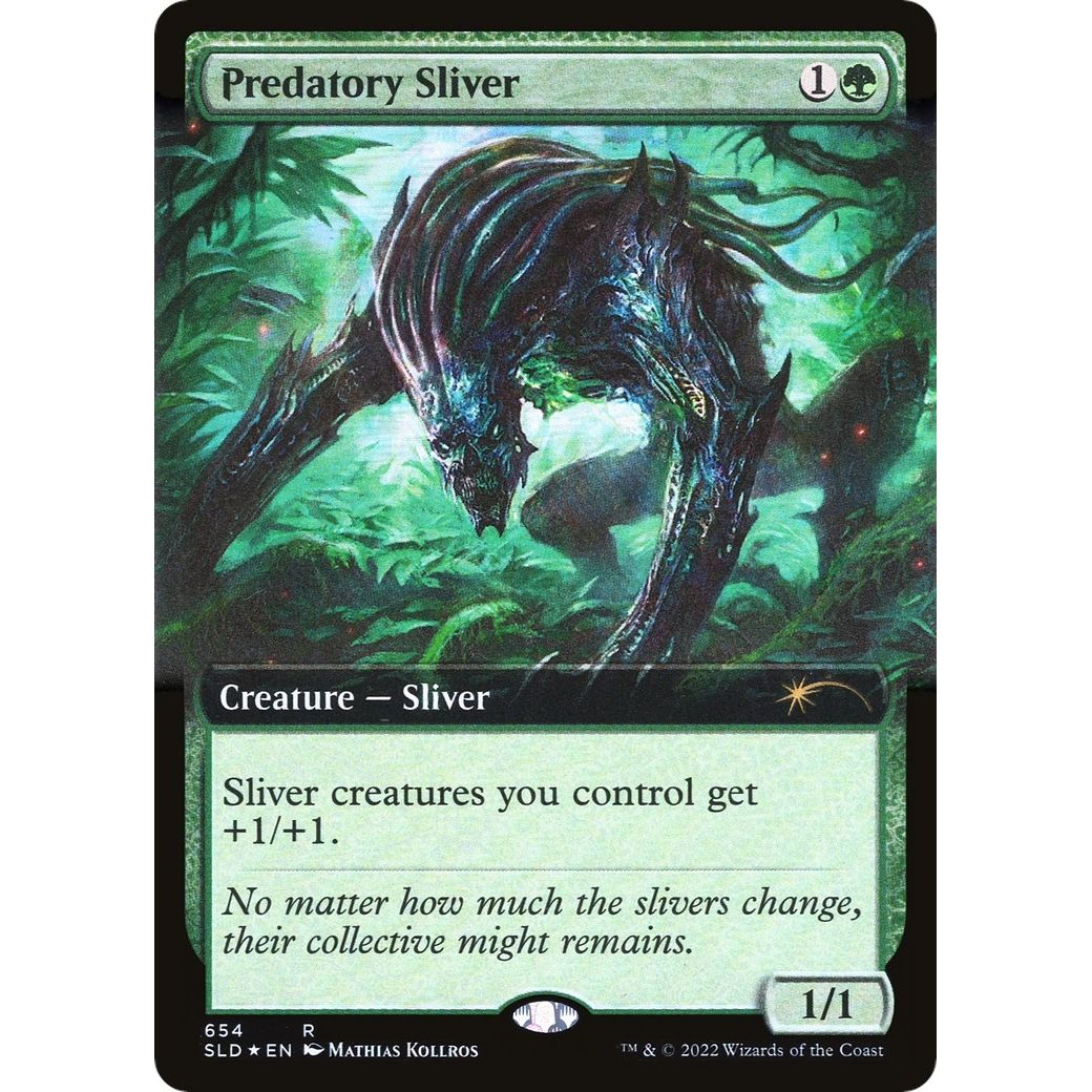Image for Predatory Sliver (Extended Art) (654) (SLD) - Magic: The Gathering