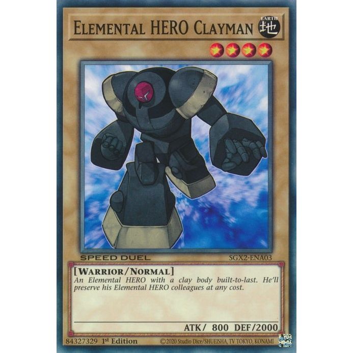 Image for Elemental HERO Clayman (SGX2-ENA03) (SGX2) - YuGiOh