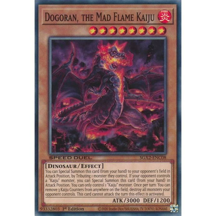 Image for Dogoran, the Mad Flame Kaiju (SGX2-ENC08) (SGX2) - YuGiOh