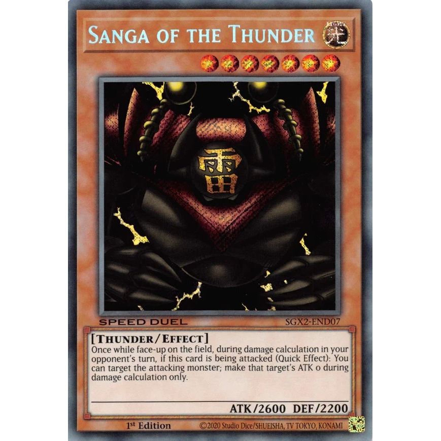 Image for Sanga of the Thunder (Secret Rare) (SGX2-END07) (SGX2) - YuGiOh
