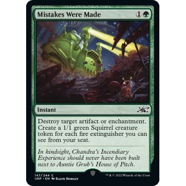 Image for Mistakes Were Made (147) (UNF) - Magic: The Gathering