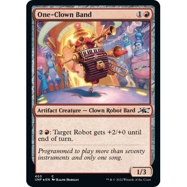 Image for One-Clown Band (Galaxy Foil) (403) (UNF) - Magic: The Gathering