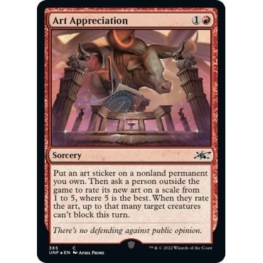 Image for Art Appreciation (Galaxy Foil) (385) (UNF) - Magic: The Gathering