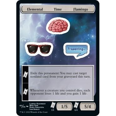 Image for Elemental Time Flamingo (46) (UNF) - Magic: The Gathering