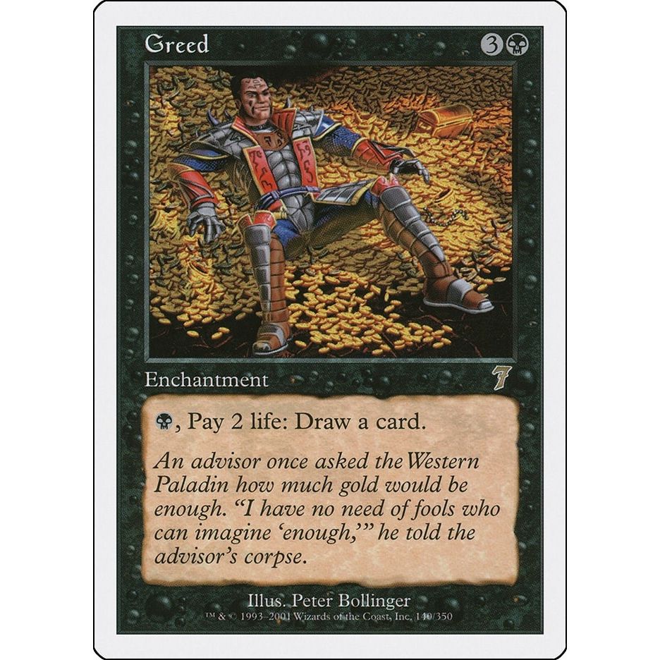 Image for Greed (140) (7ED) - Magic: The Gathering