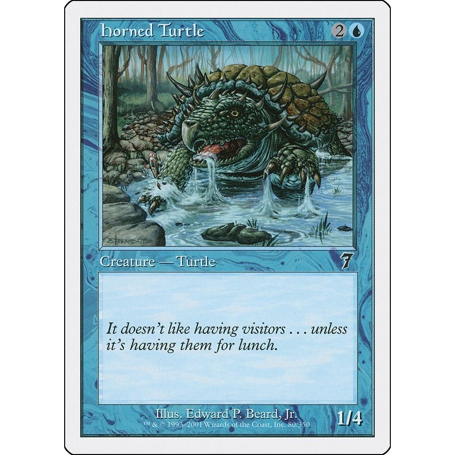 Image for Horned Turtle (80) (7ED) - Magic: The Gathering
