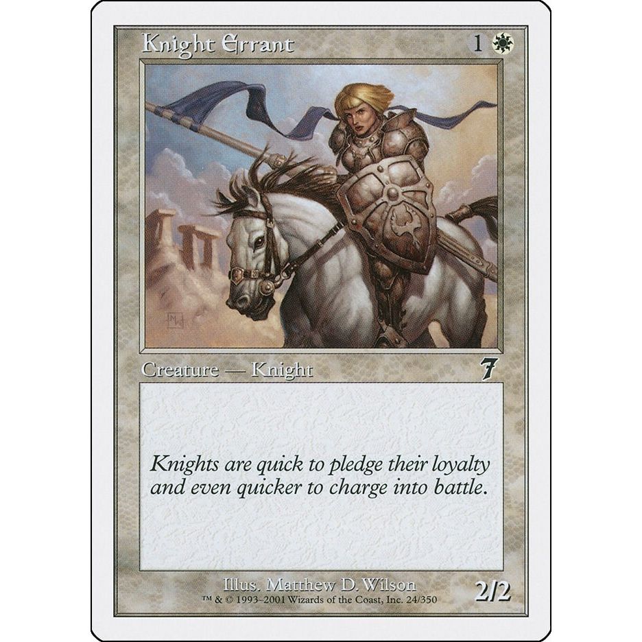 Image for Knight Errant (24) (7ED) - Magic: The Gathering