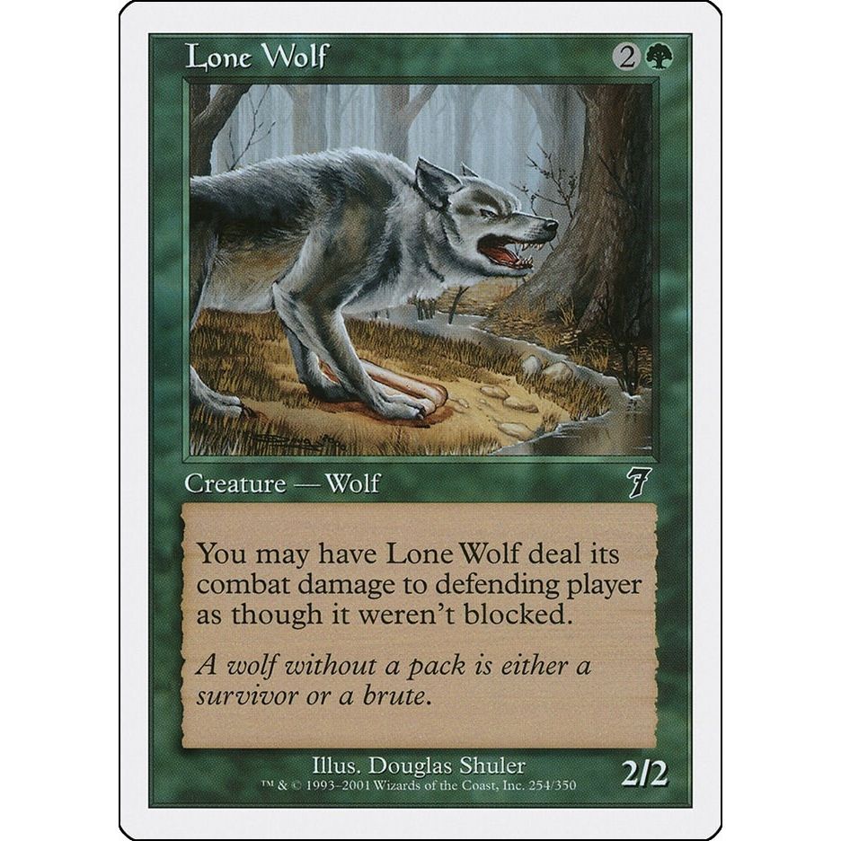 Image for Lone Wolf (254) (7ED) - Magic: The Gathering