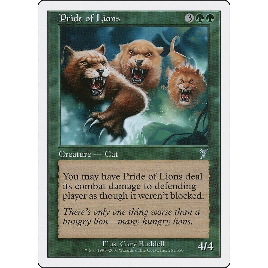 Image for Pride of Lions (261) (7ED) - Magic: The Gathering