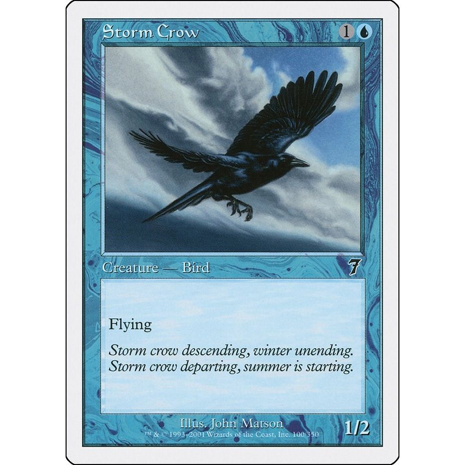 Image for Storm Crow (100) (7ED) - Magic: The Gathering