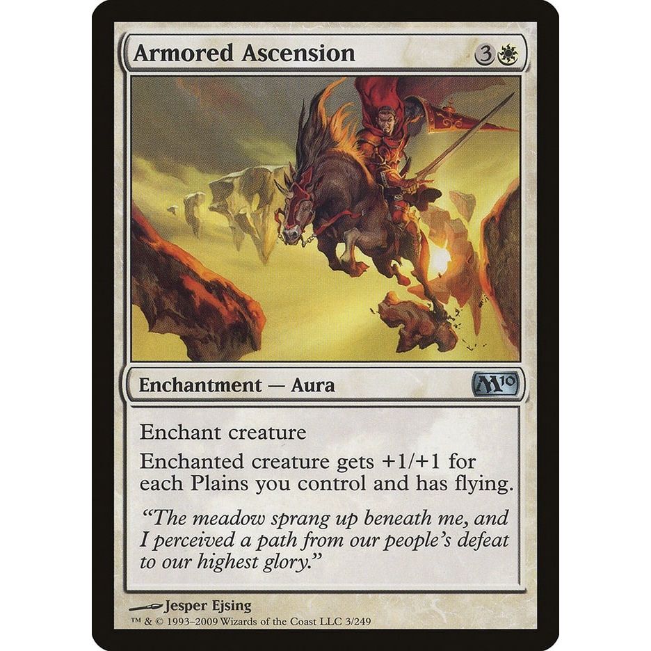 Image for Armored Ascension (3) (M10) - Magic: The Gathering
