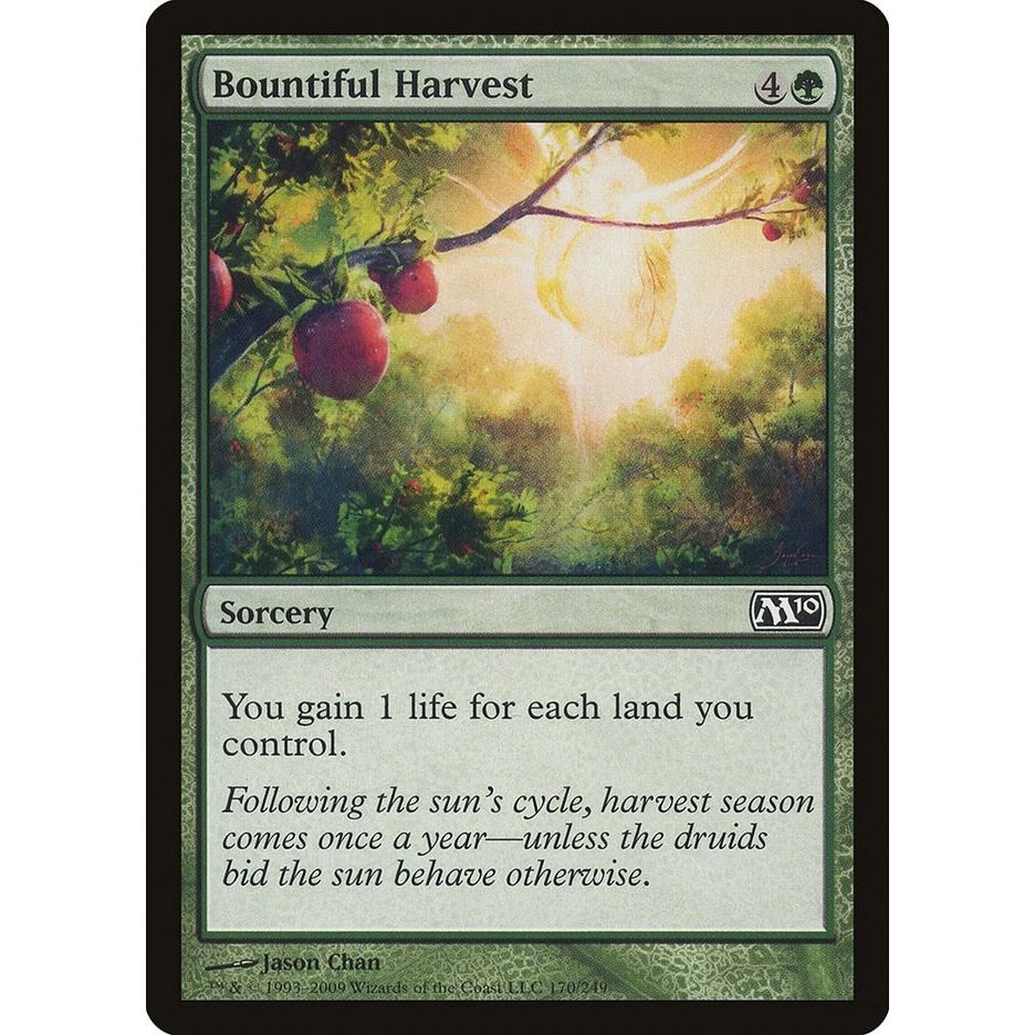 Image for Bountiful Harvest (170) (M10) - Magic: The Gathering