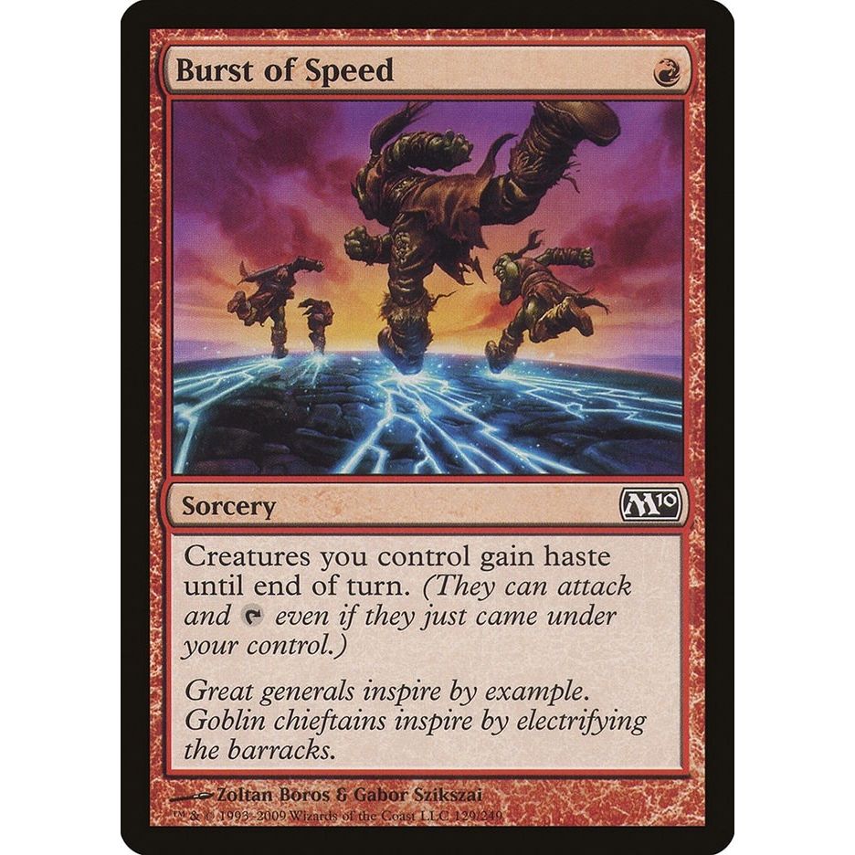 Image for Burst of Speed (129) (M10) - Magic: The Gathering