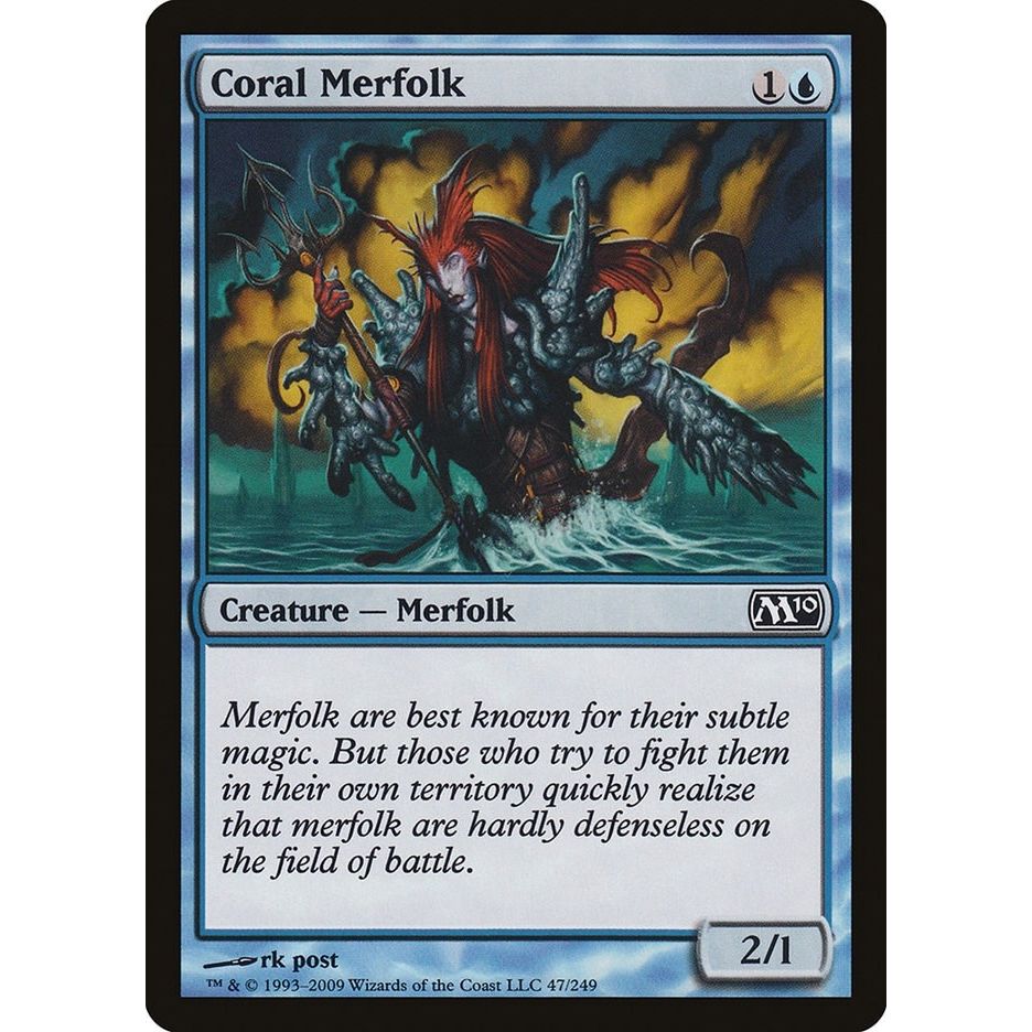 Image for Coral Merfolk (47) (M10) - Magic: The Gathering
