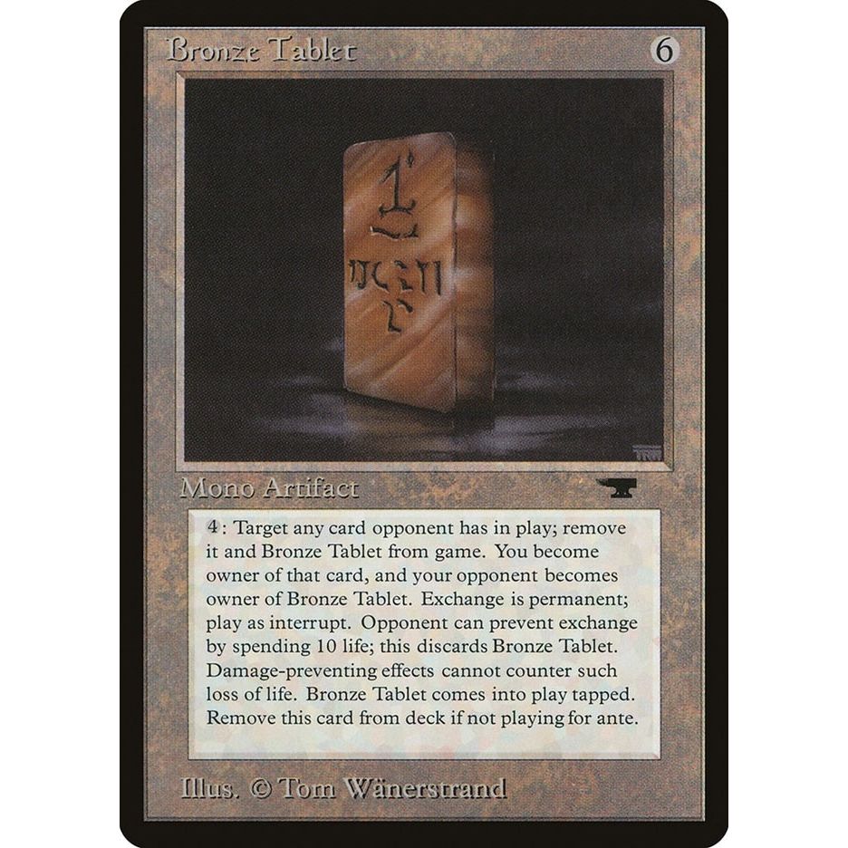 Image for Bronze Tablet (ATQ) - Magic: The Gathering