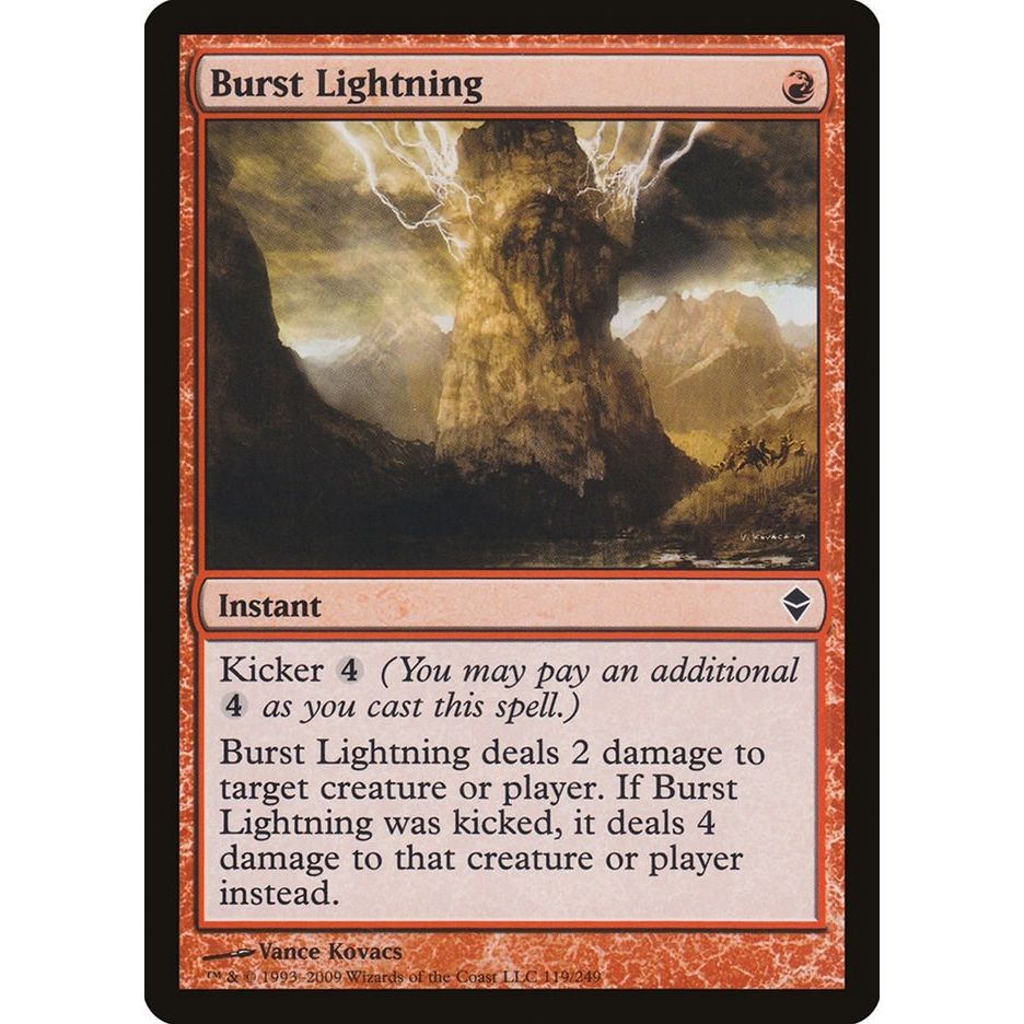 Image for Burst Lightning (119) (ZEN) - Magic: The Gathering