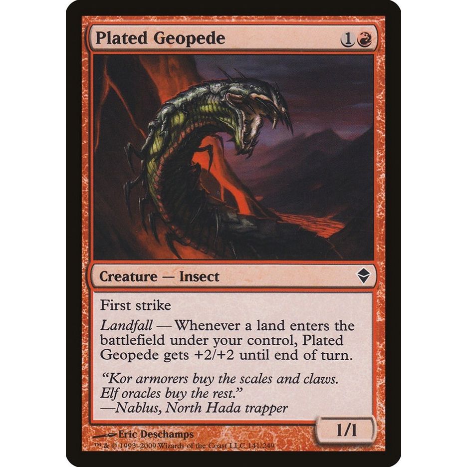 Image for Plated Geopede (141) (ZEN) - Magic: The Gathering