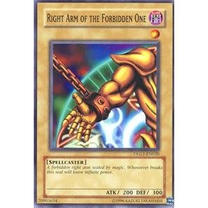 Image for Right Arm of the Forbidden One (DLG1-EN020) (DLG1) - YuGiOh