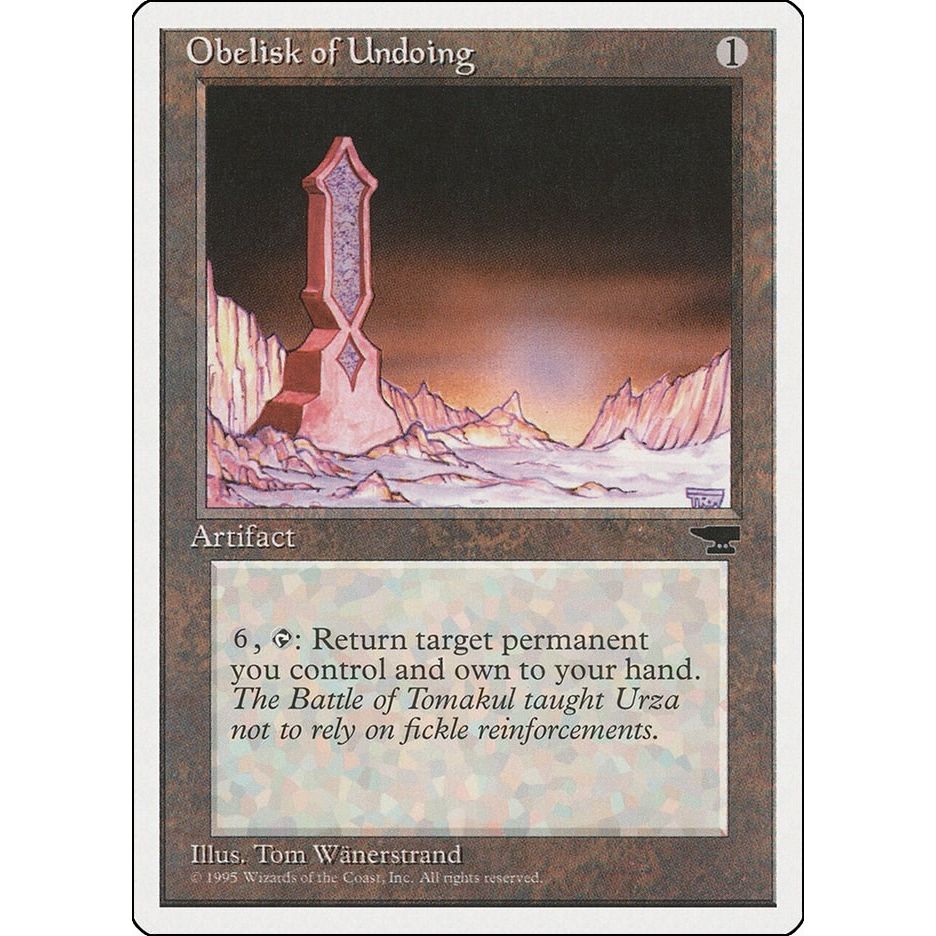 Image for Obelisk of Undoing (CHR) - Magic: The Gathering