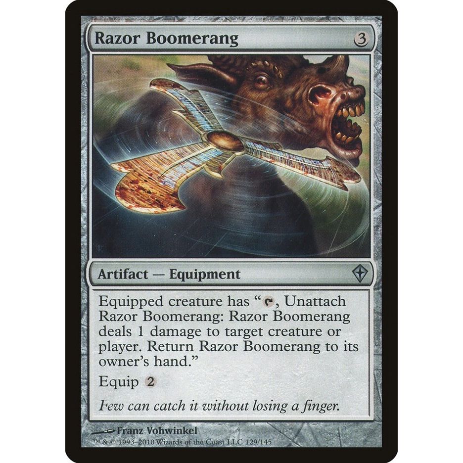 Image for Razor Boomerang (129) (WWK) - Magic: The Gathering