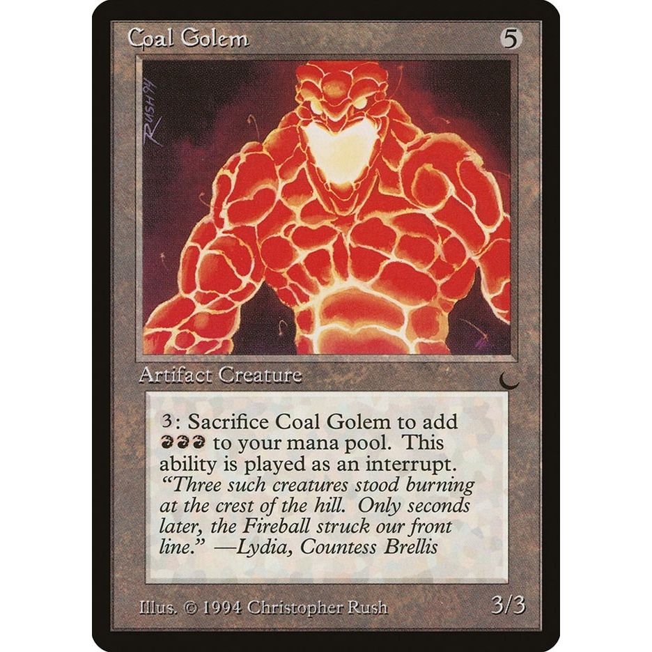 Image for Coal Golem (DRK) - Magic: The Gathering