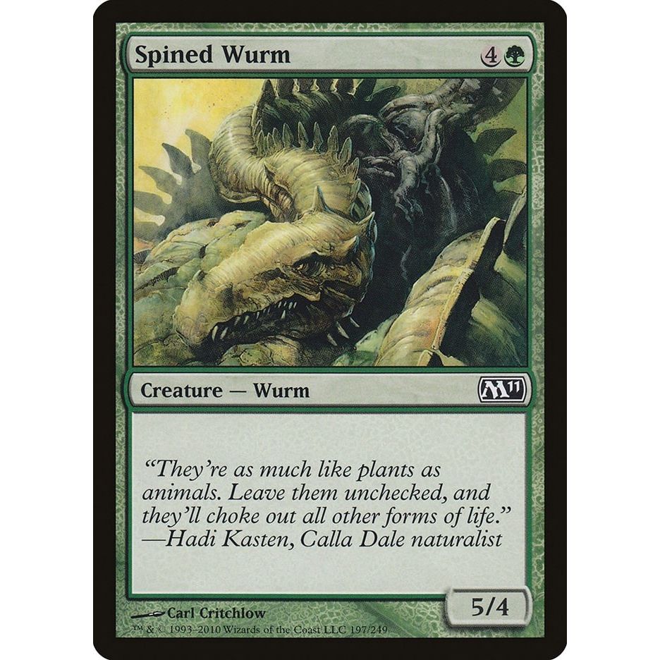 Image for Spined Wurm (197) (M11) - Magic: The Gathering