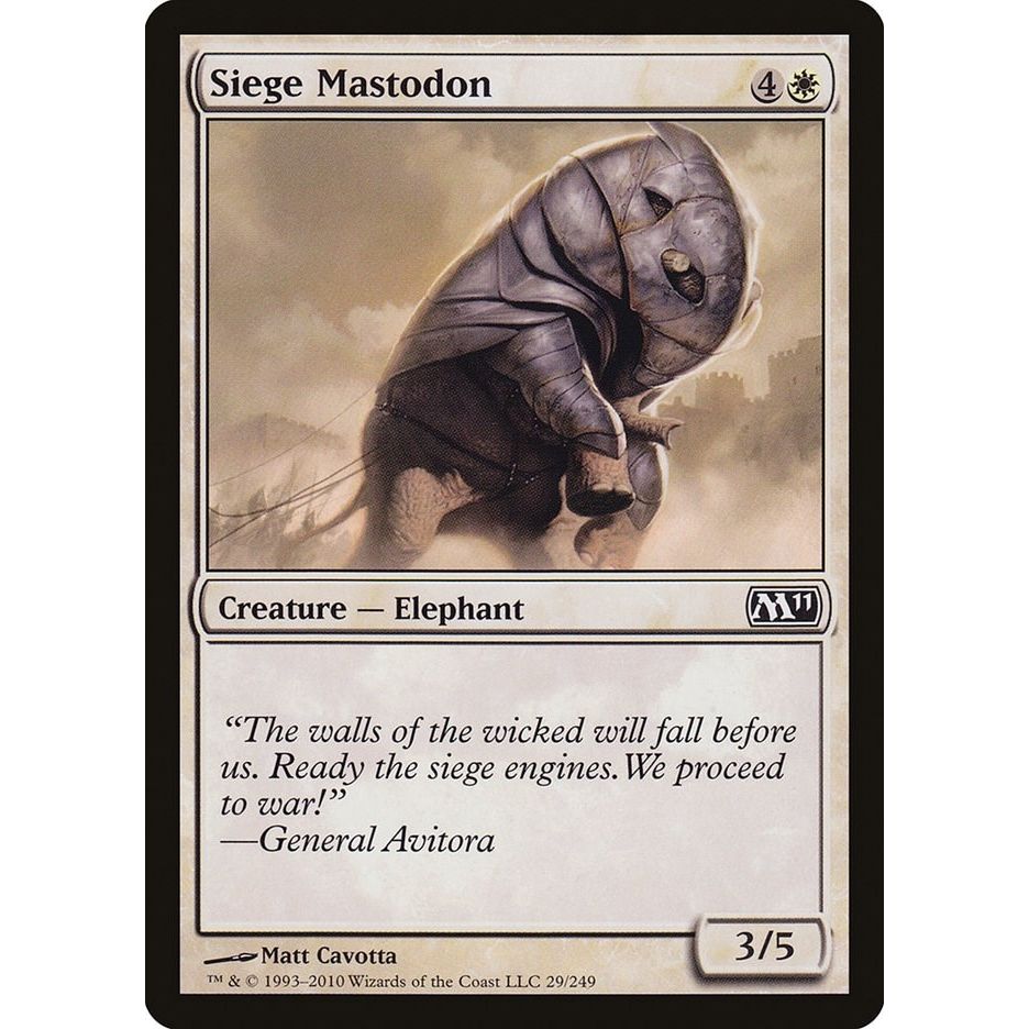 Image for Siege Mastodon (29) (M11) - Magic: The Gathering