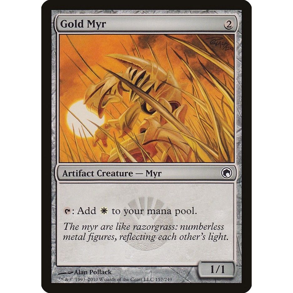 Image for Gold Myr (157) (SOM) - Magic: The Gathering