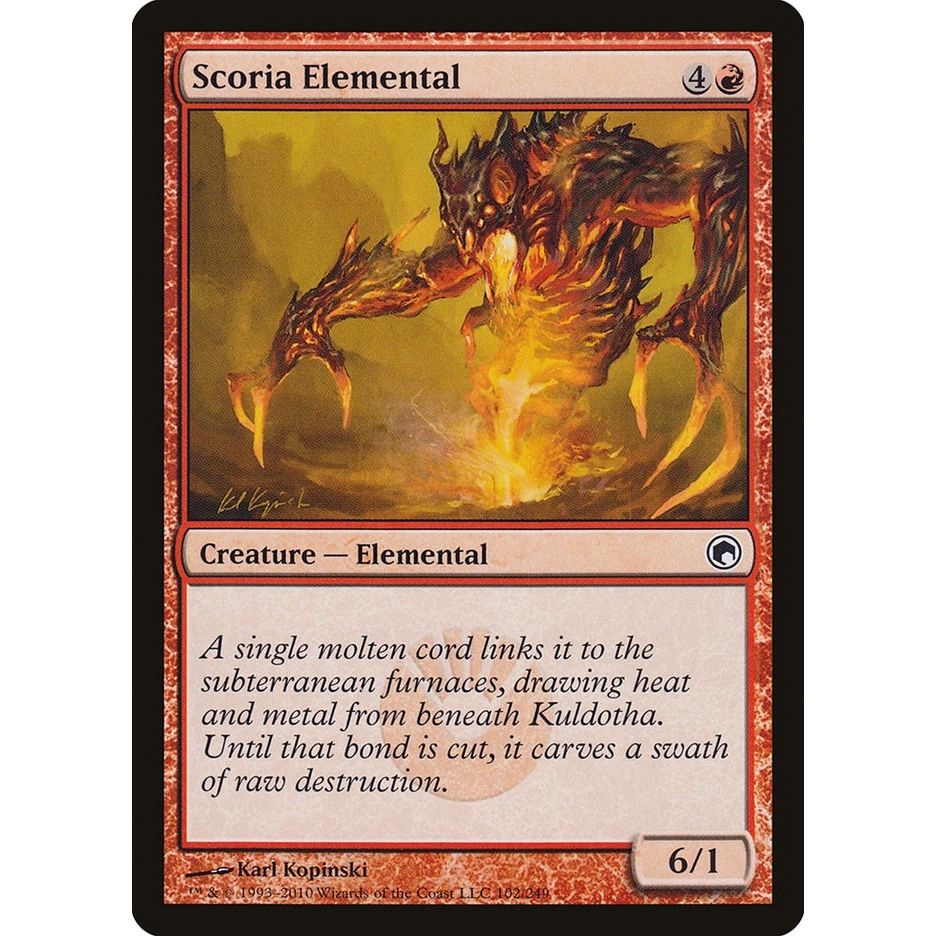 Image for Scoria Elemental (102) (SOM) - Magic: The Gathering