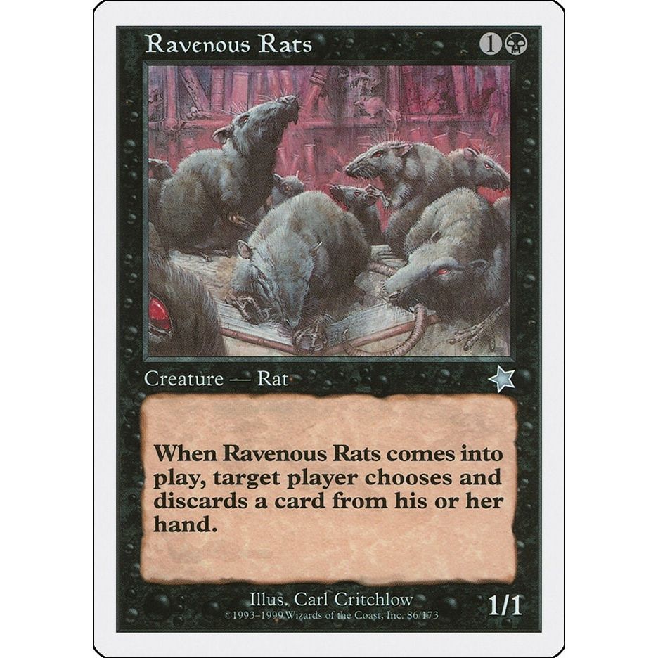 Image for Ravenous Rats (86) (S99) - Magic: The Gathering