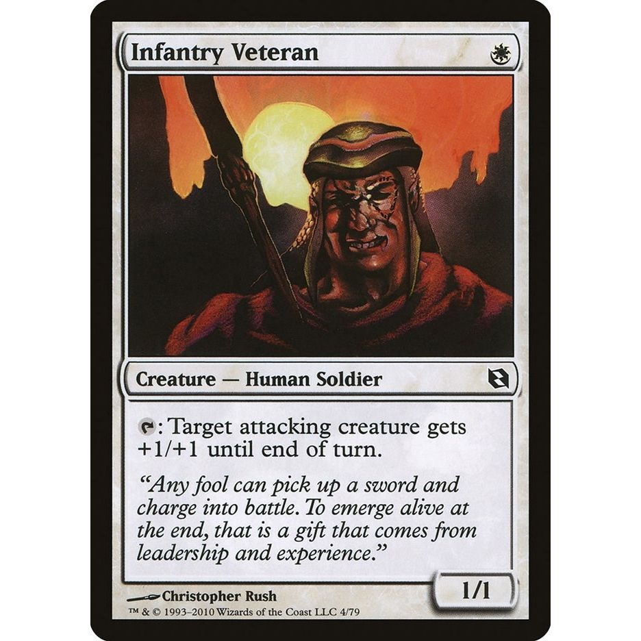 Image for Infantry Veteran (4) (DDF) - Magic: The Gathering