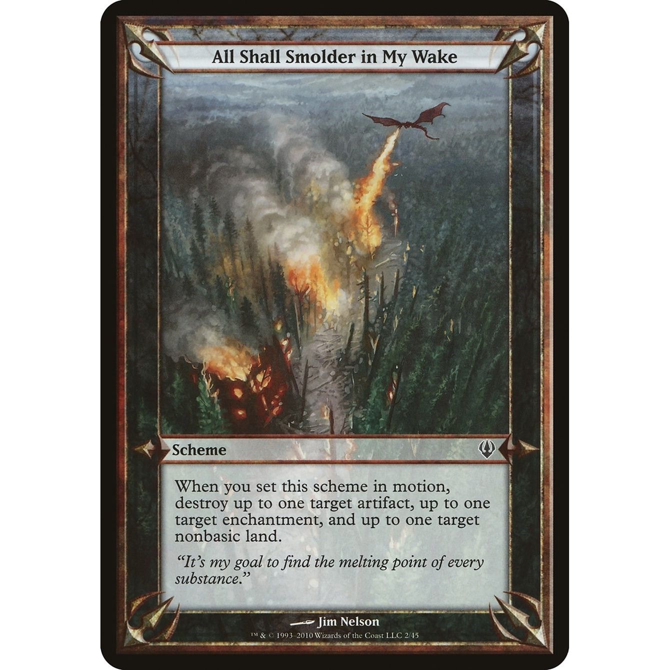 Image for All Shall Smolder in My Wake (Archenemy) (OVER) - Magic: The Gathering