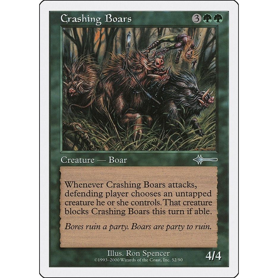 Image for Crashing Boars (52) (BTD) - Magic: The Gathering
