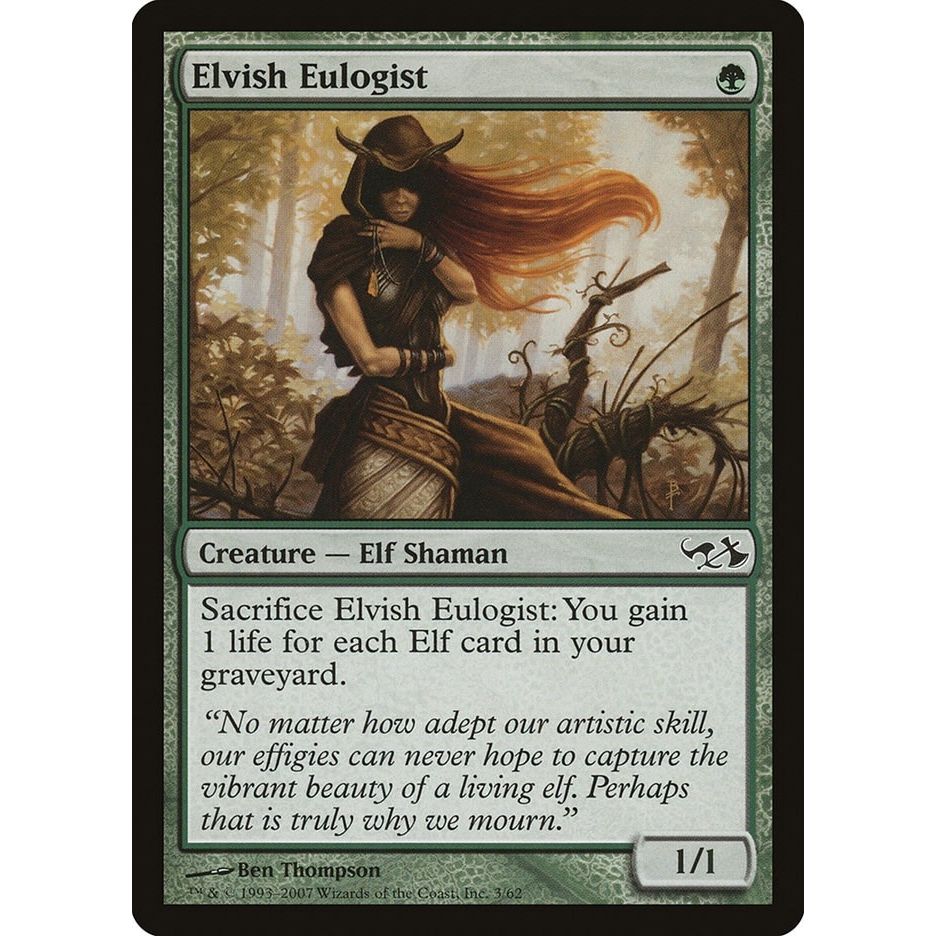 Image for Elvish Eulogist (3) (EVG) - Magic: The Gathering