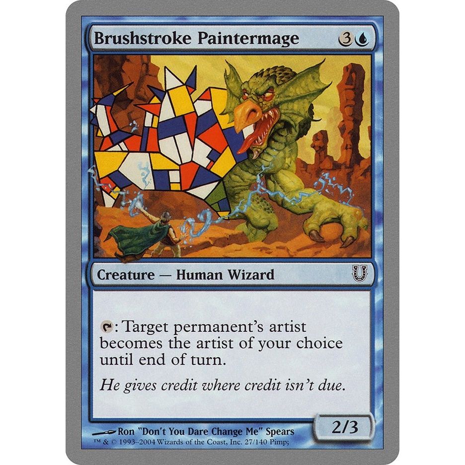 Image for Brushstroke Paintermage (27) (UNH) - Magic: The Gathering