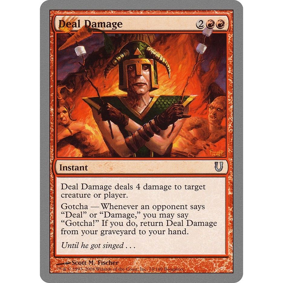 Image for Deal Damage (74) (UNH) - Magic: The Gathering