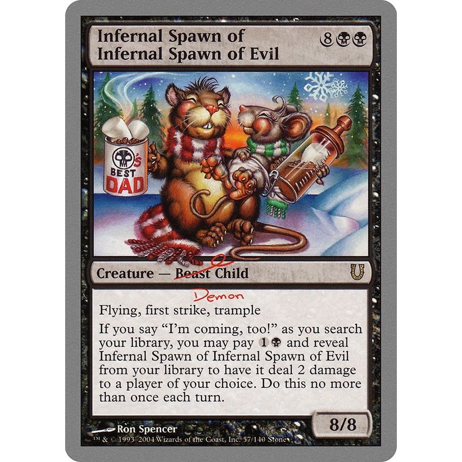 Image for Infernal Spawn of Infernal Spawn of Evil (57) (UNH) - Magic: The Gathering