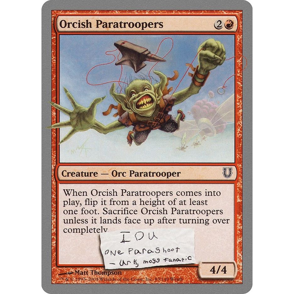 Image for Orcish Paratroopers (83) (UNH) - Magic: The Gathering