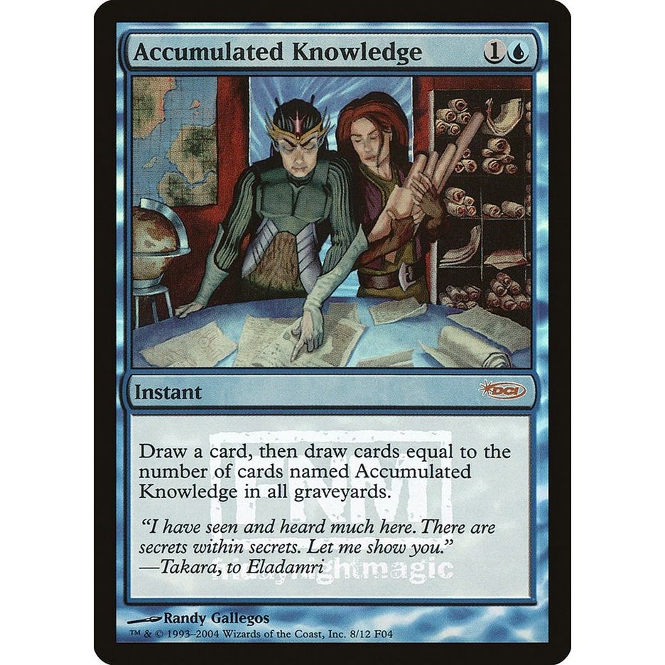 Image for Accumulated Knowledge (8) (FNM) - Magic: The Gathering
