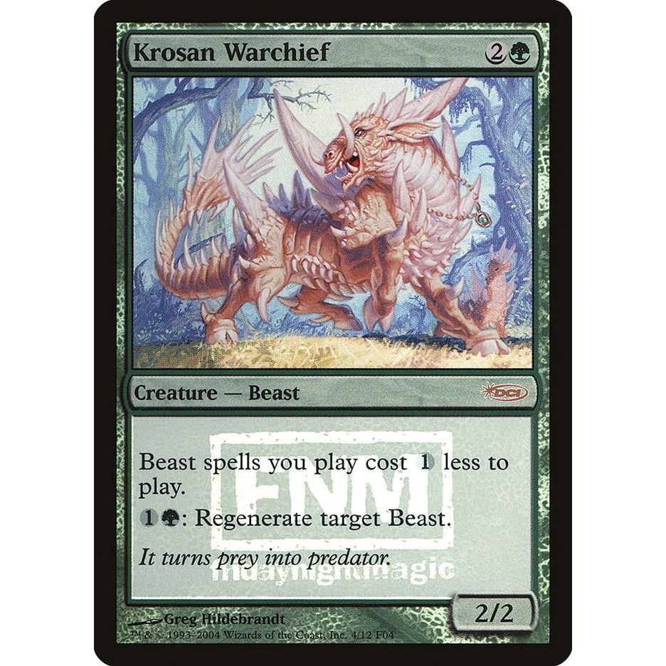 Image for Krosan Warchief (4) (FNM) - Magic: The Gathering