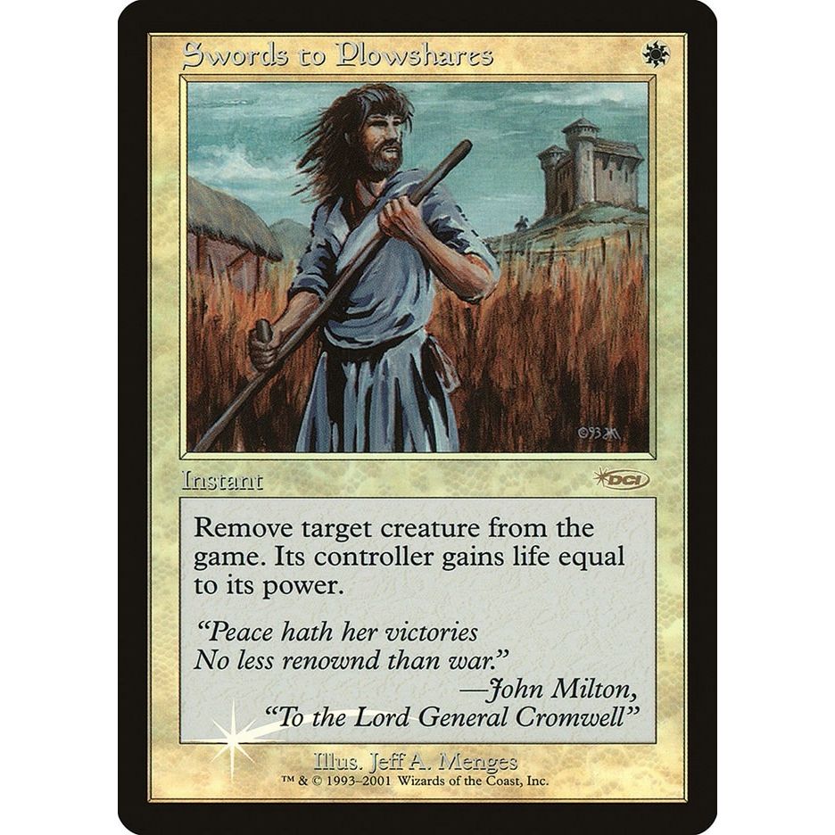 Image for Swords to Plowshares (FNM) - Magic: The Gathering
