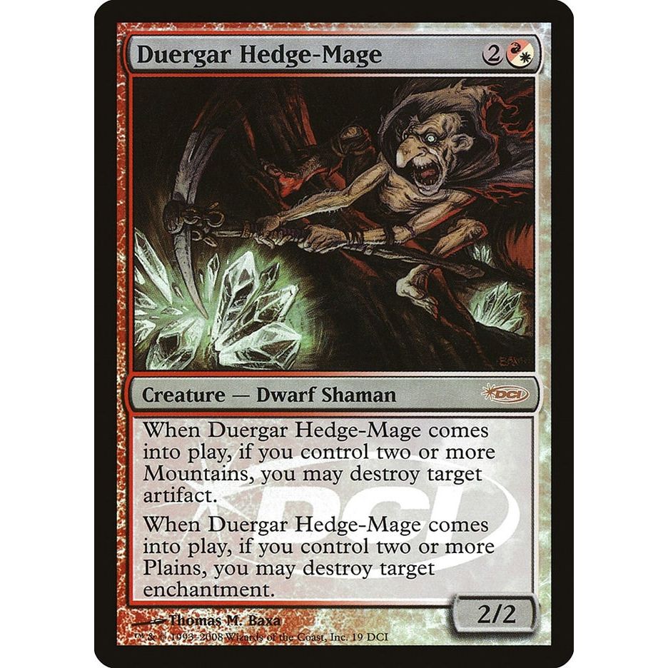 Image for Duergar Hedge-Mage (19) (WPN) - Magic: The Gathering