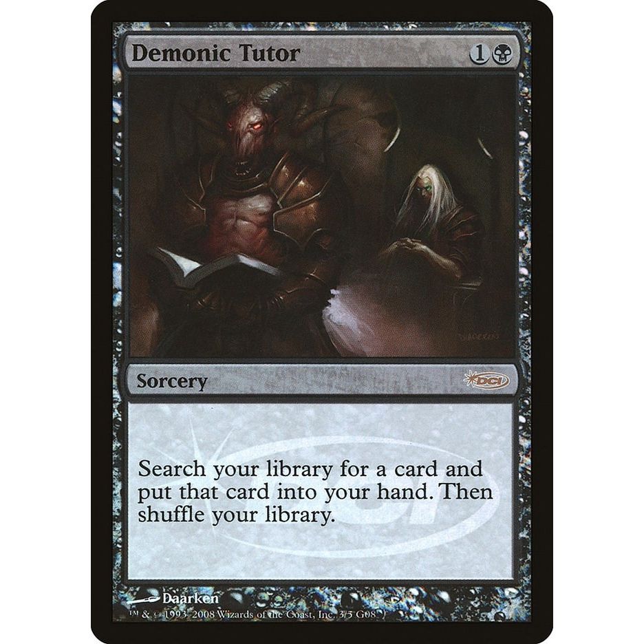 Image for Demonic Tutor (3) (JDG) - Magic: The Gathering