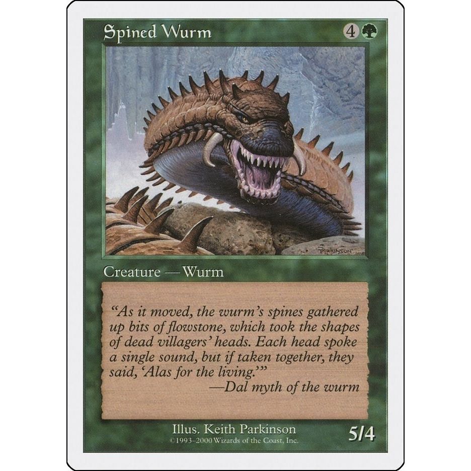 Image for Spined Wurm (MEDIA) - Magic: The Gathering