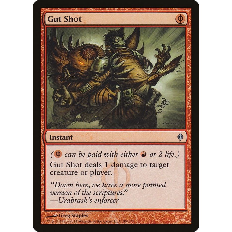 Image for Gut Shot (86) (NPH) - Magic: The Gathering