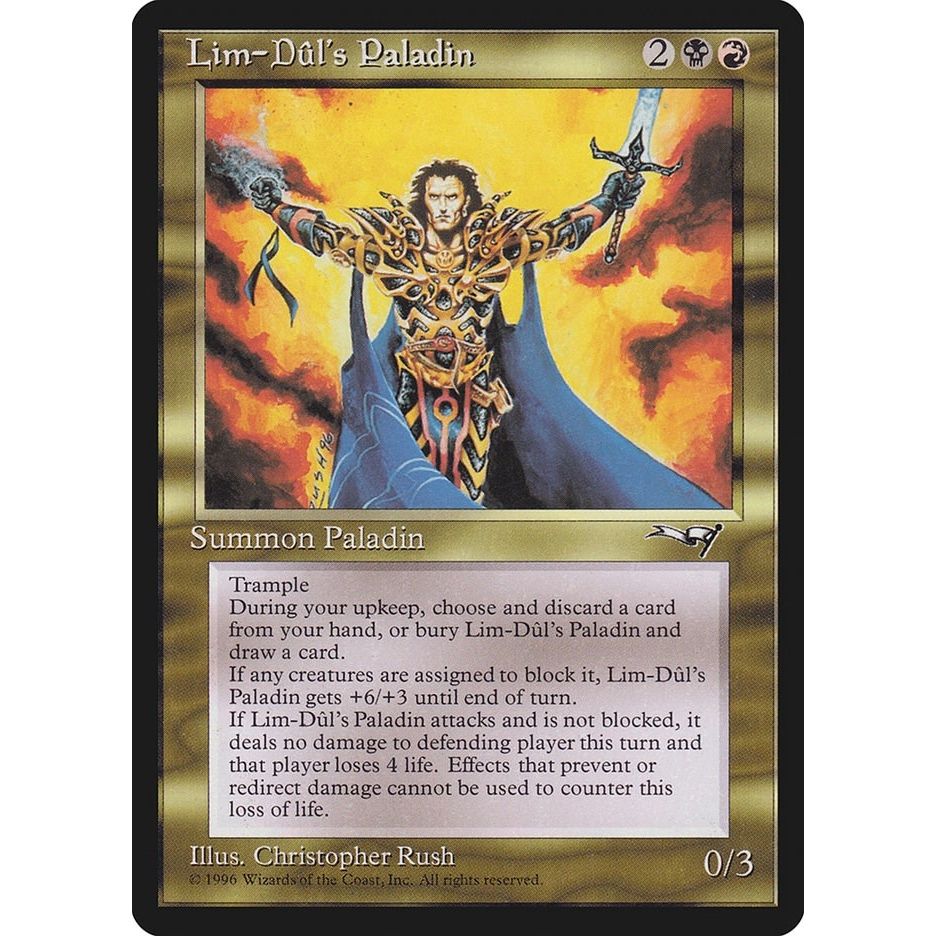 Image for Lim-Dul's Paladin (ALL) - Magic: The Gathering