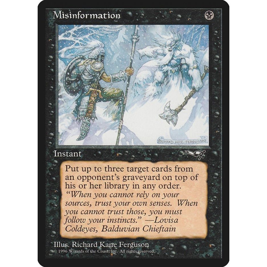 Image for Misinformation (ALL) - Magic: The Gathering