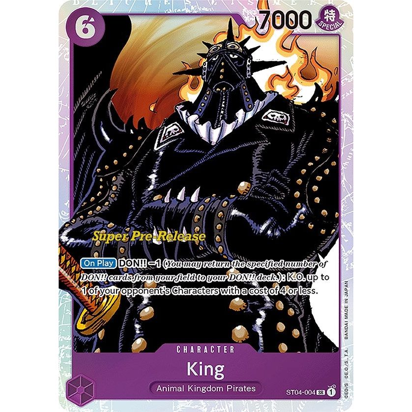 Image for King (ST04-004) (ST-04 PRE) - One Piece Card Game