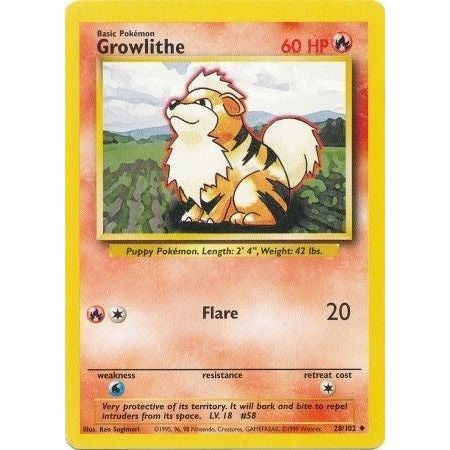 Image for Growlithe (028/102) (BS) - Pokemon