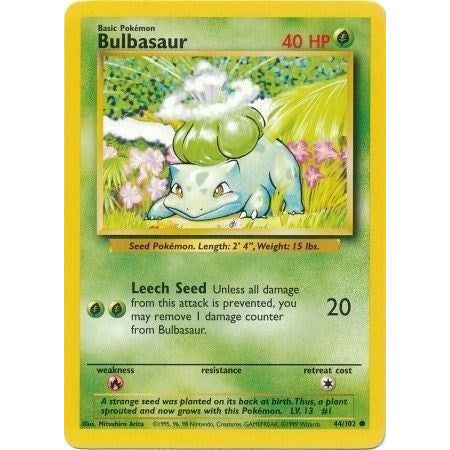 Image for Bulbasaur (044/102) (BS) - Pokemon